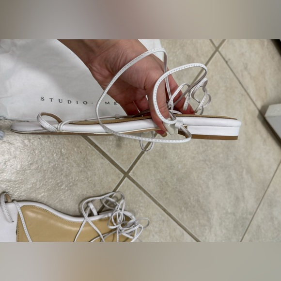 Studio Amelia Emily leather flat sandals - Picture 3 of 3